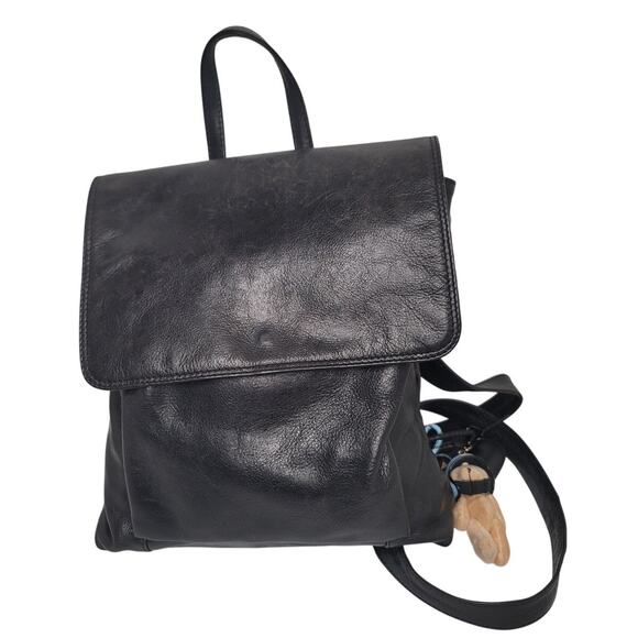 Latico Vintage Black leather backpack main image 5